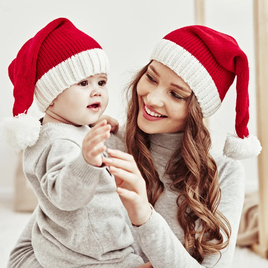 Santa Claus Hat – Knitted with Cute Pom-pom ⭐⭐⭐⭐⭐